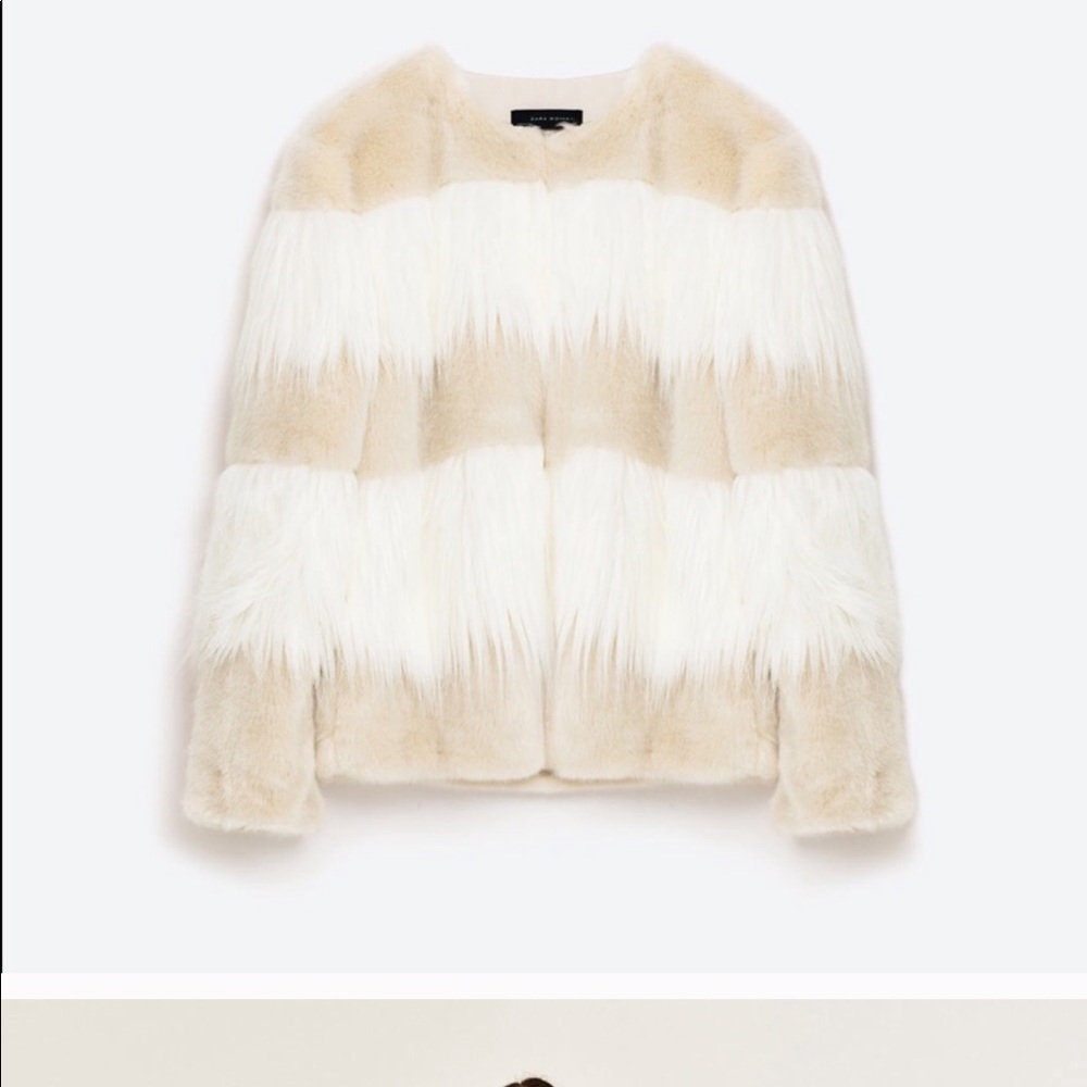 Zara fur coat